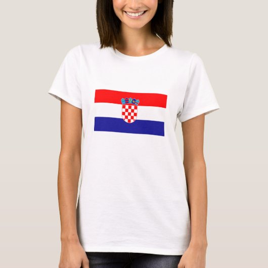 Kroatische vlag t-shirt (Voorkant)