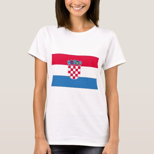 Kroatische vlag t-shirt (Voorkant)