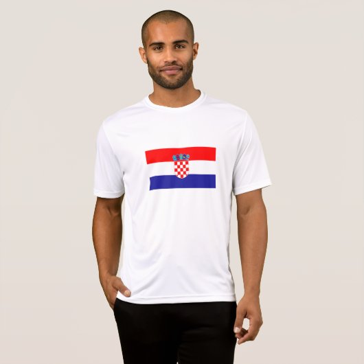 Kroatische vlag t-shirt (Voorkant volledig)