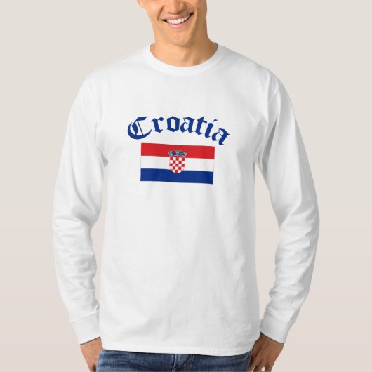 Kroatische vlag t-shirt (Voorkant)