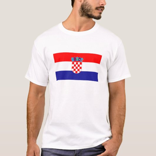 Kroatische vlag t-shirt (Voorkant)
