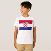 Kroatische vlag t-shirt (Voorkant volledig)