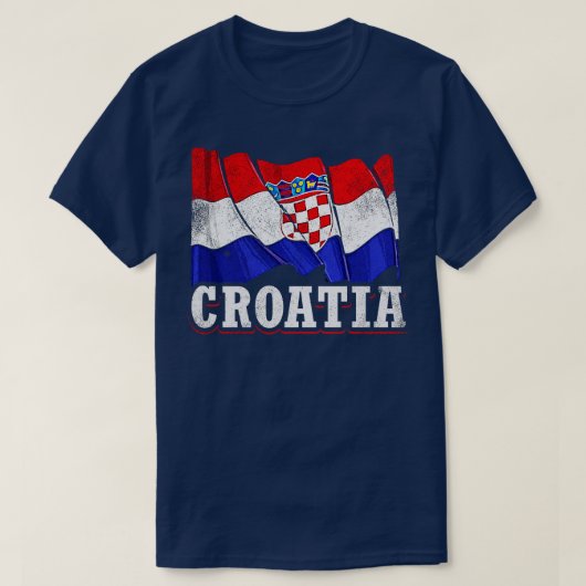 Kroatische vlag t-shirt (Design voorkant)