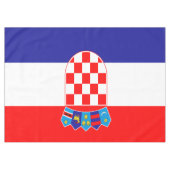 Kroatische vlag tafelkleed (Voorkant (Horizontaal))