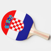 Kroatische vlag tafeltennisbatje (Zijkant)