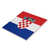 Kroatische vlag Tegel Tegeltje (Zijkant)