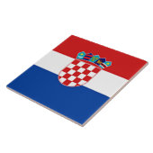 Kroatische vlag tegeltje (Zijkant)