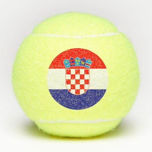 Kroatische vlag tennisballen (Voorkant)