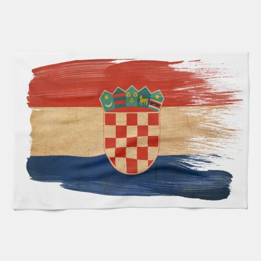 Kroatische vlag theedoek (Horizontaal)