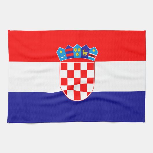 Kroatische vlag theedoek (Horizontaal)
