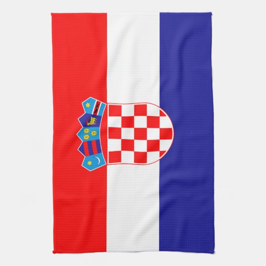 Kroatische vlag theedoek (Verticaal)