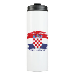 Kroatische vlag thermosbeker