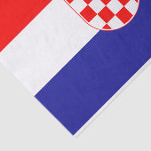 Kroatische vlag tissuepapier (Detail)