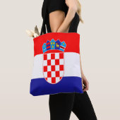 Kroatische vlag tote bag (Dichtbij)