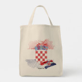 Kroatische vlag tote bag (Achterkant)