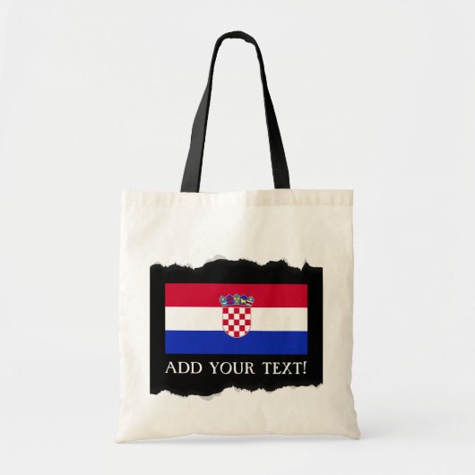 Kroatische vlag tote bag (Voorkant)