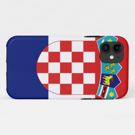 Kroatische vlag — Trobojnica Case-Mate iPhone Case (Achterkant (horizontaal))