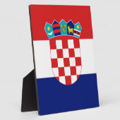 Kroatische vlag — Trobojnica Fotoplaat (Zijkant)