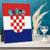 Kroatische vlag — Trobojnica Fotoplaat (Zijkant)