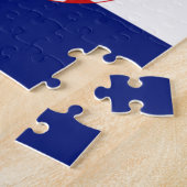 Kroatische vlag — Trobojnica Legpuzzel (Zijkant)