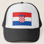 Kroatische vlag trucker pet (Voorkant)