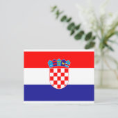 Kroatische vlag, vlag van Kroatië Briefkaart (Staand voorkant)