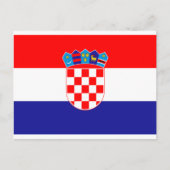 Kroatische vlag, vlag van Kroatië Briefkaart (Voorkant)