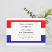 Kroatische vlag, vlag van Kroatië bruiloft Kaart (Staand voorkant)