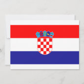 Kroatische vlag, vlag van Kroatië bruiloft Kaart (Achterkant)