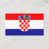 Kroatische vlag, vlag van Kroatië Visitekaartje (Voorkant)