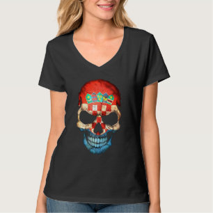 Kroatische vlag voor Kroatisch Football T-shirt