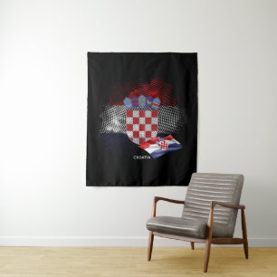 Kroatische vlag wandkleed