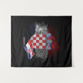 Kroatische vlag wandkleed (Voorkant (horizontaal))