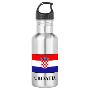 Kroatische vlag waterfles 
