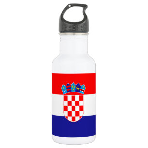 Kroatische vlag waterfles 