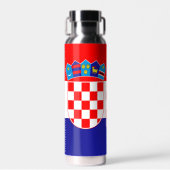 Kroatische vlag waterfles (Voorkant)