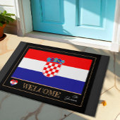 Kroatische vlag / Welkom Deurmat