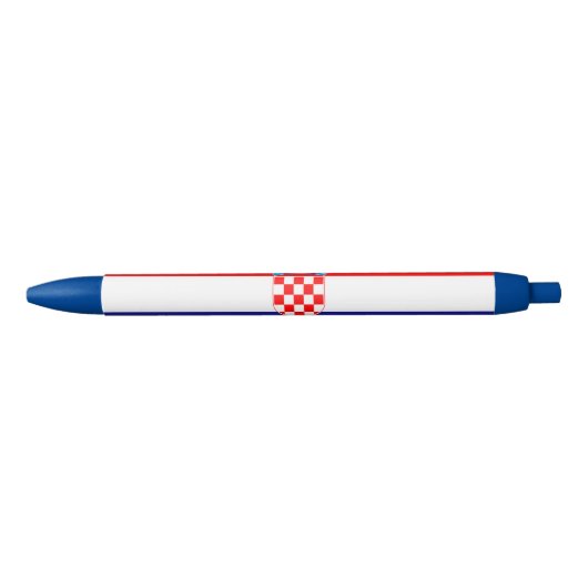 Kroatische vlag zwarte inkt pen (Voorkant)