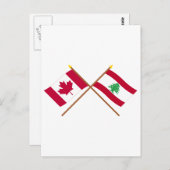 Kroatische vlaggen van Canada en Libanon Briefkaart (Voorkant / Achterkant)