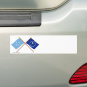 Kroatische vlaggen van Micronesia en Chuuk Bumpersticker (Op auto)