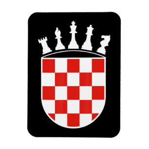 Kroatische vlagkleuren schaafscadeaus voor Kroaat Magneet