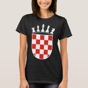Kroatische vlagkleuren schaafscadeaus voor Kroaat T-shirt
