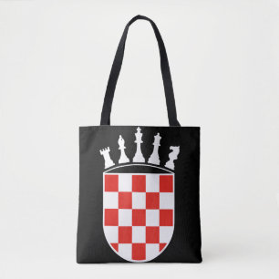 Kroatische vlagkleuren schaafscadeaus voor Kroaat Tote Bag