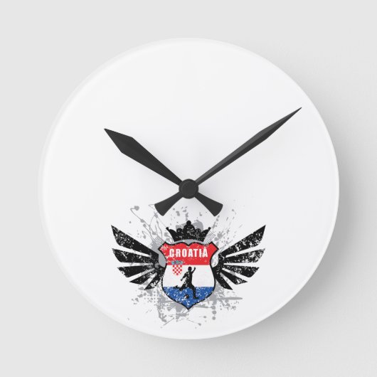 Kroatische voetbal ronde klok (Voorkant)