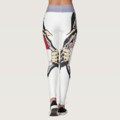 Kroatische Voetbal trots Gescheurde Vlag  Leggings (Achterkant)