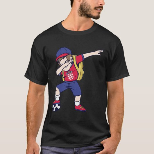 Kroatische voetbalcadeau voor kinderen Hrvatska T-shirt (Voorkant)