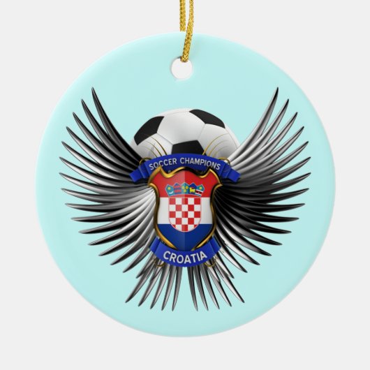 Kroatische voetbalkampioenen keramisch ornament (Voorkant)