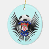 Kroatische voetbalkampioenen keramisch ornament (Links)