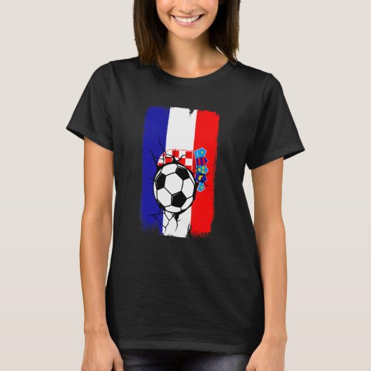Kroatische voetbalster t-shirt (Voorkant)