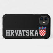 Kroatische wapenmantel Hoesje-Mate iPhone case (Achterkant (horizontaal))